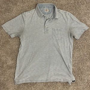 Faherty Men’s Indigo Polo Size Large